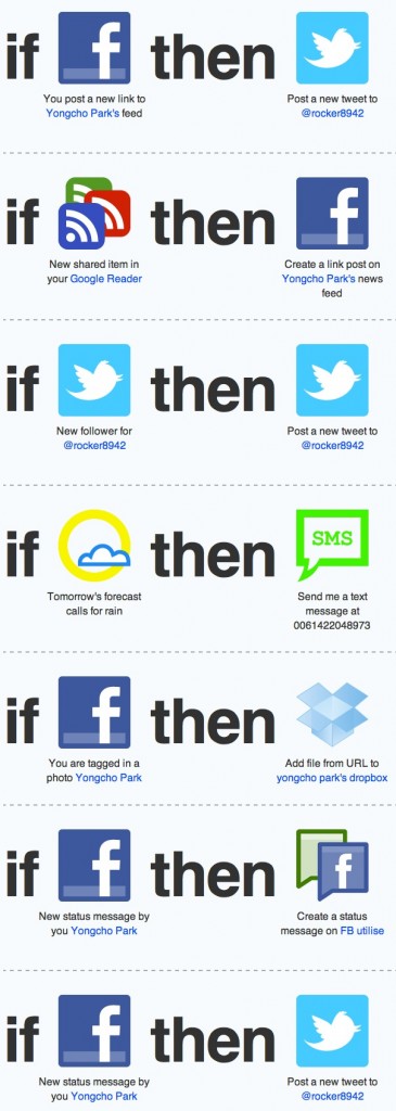 my ifttt tasks